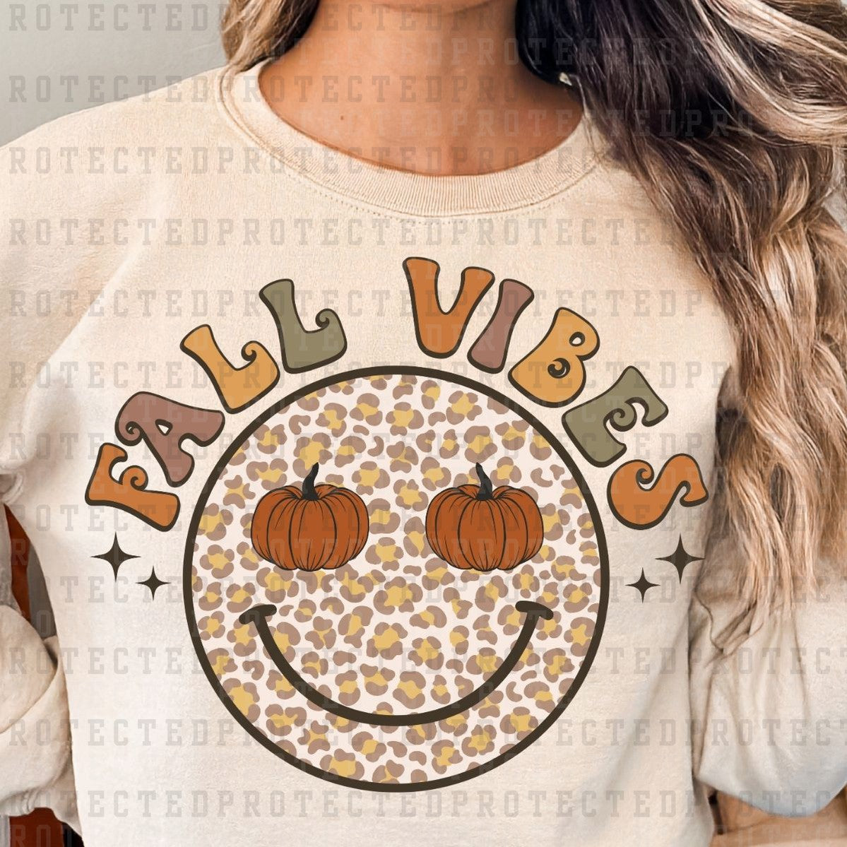 FALL VIBES SMILEY - DTF TRANSFER