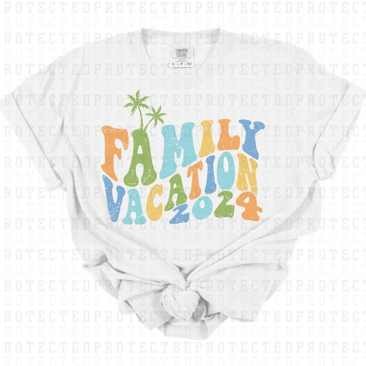 FAMILY VACATION 2024 *W/GRUNGE* - DTF TRANSFER