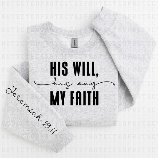 MY FAITH *SINGLE COLOR - SLEEVE DESIGN COMES IN 6"* (FULL FRONT/1 SLEEVE) - DTF TRANSFER