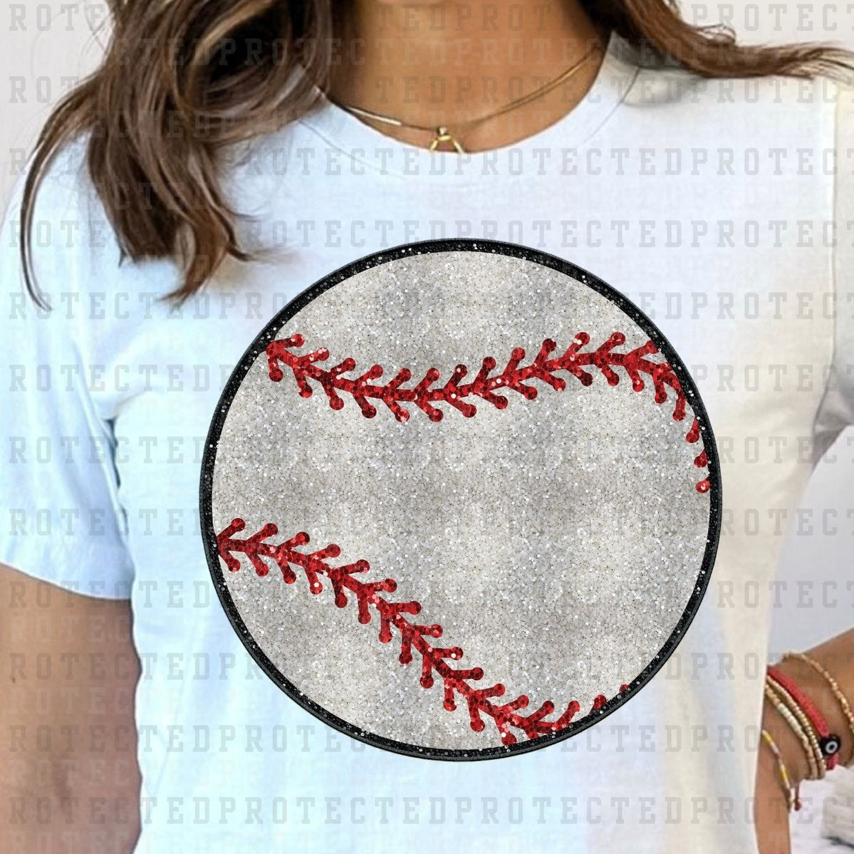 BASEBALL *FAUX SEQUIN* - DTF TRANSFER