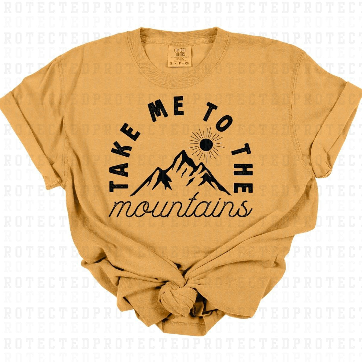 TAKE ME TO THE MOUTAINS *SINGLE COLOR* - DTF TRANSFER