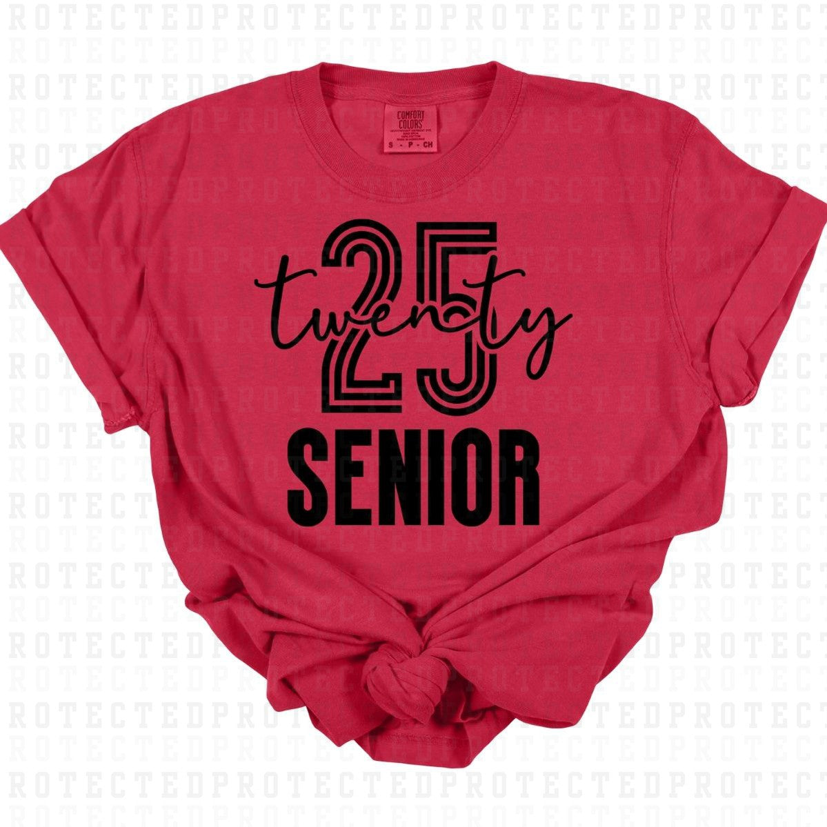 25 SENIOR *SINGLE COLOR* - DTF TRANSFER