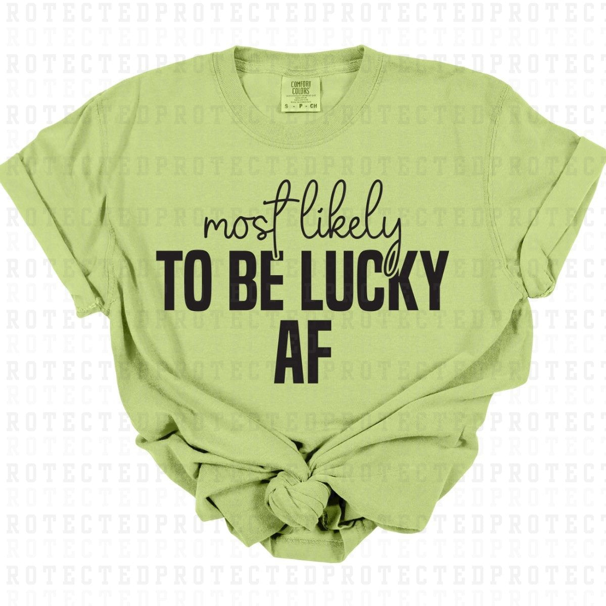 BE LUCKY AF *SINGLE COLOR* - DTF TRANSFER