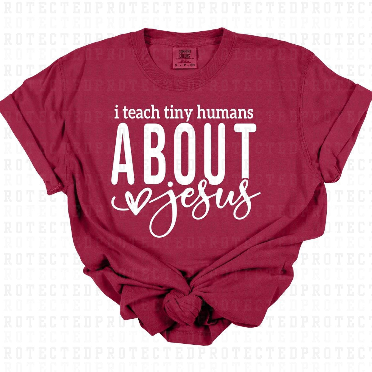 ABOUT JESUS *SINGLE COLOR* - DTF TRANSFER