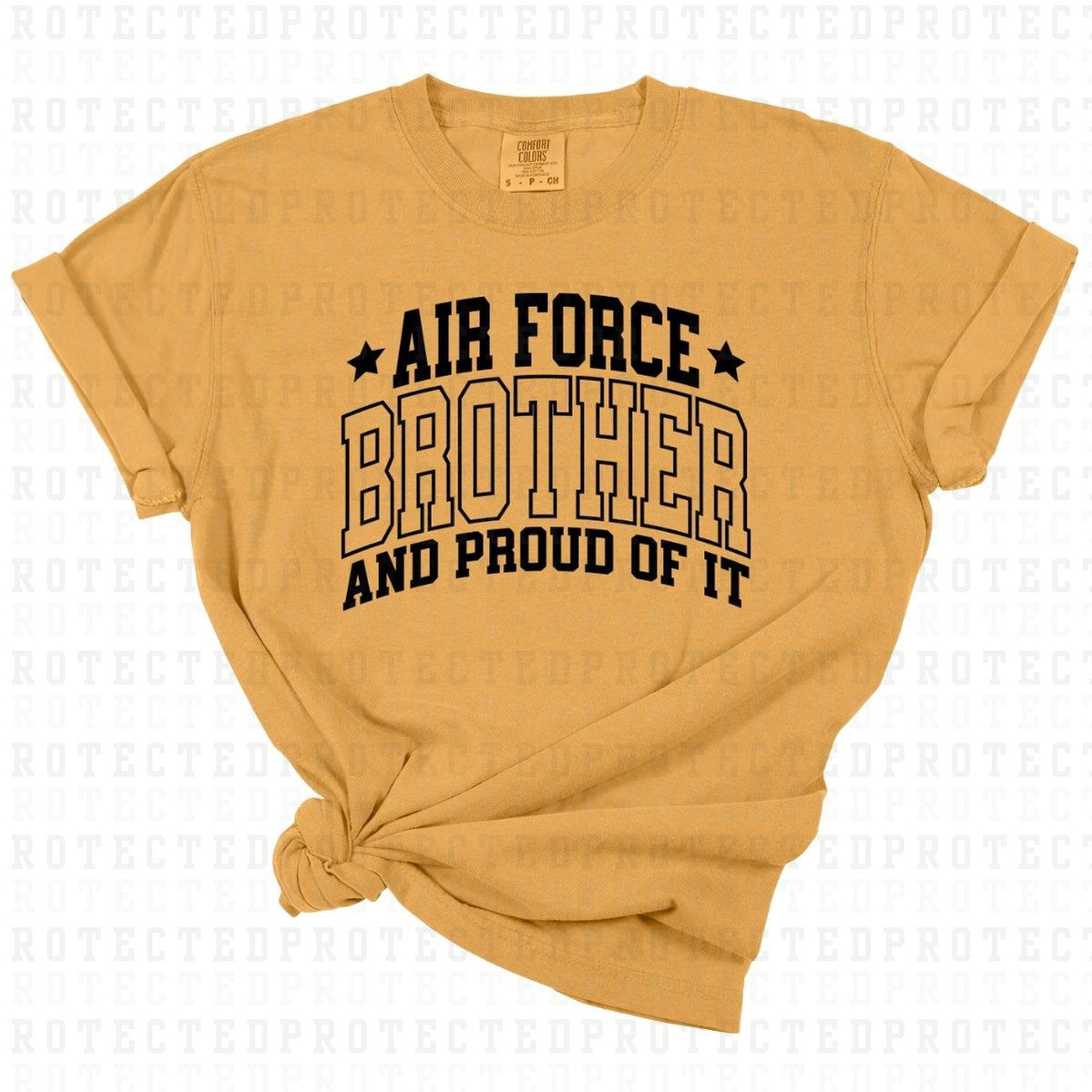 AIR FORCE BROTHER AND PROUD OF IT *SINGLE COLOR* - DTF TRANSFER