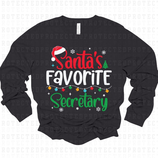 SECRETARY *SANTAS FAVORITE* - DTF TRANSFER