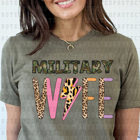 MILITARY WIFE - DTF TRANSFER