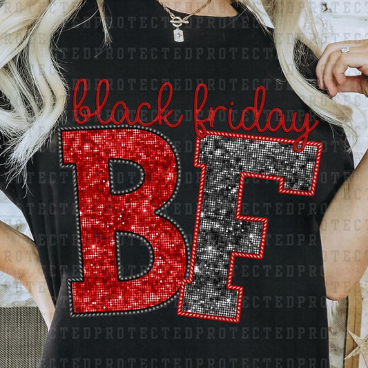 BLACK FRIDAY *FAUX SEQUIN* - DTF TRANSFER