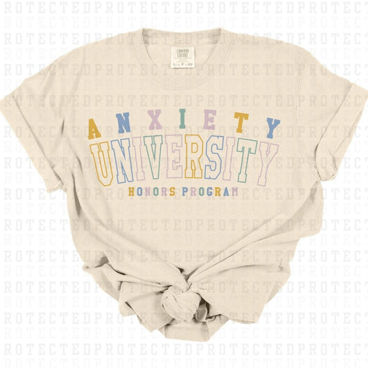 ANXIETY UNIVERSITY - DTF TRANSFER