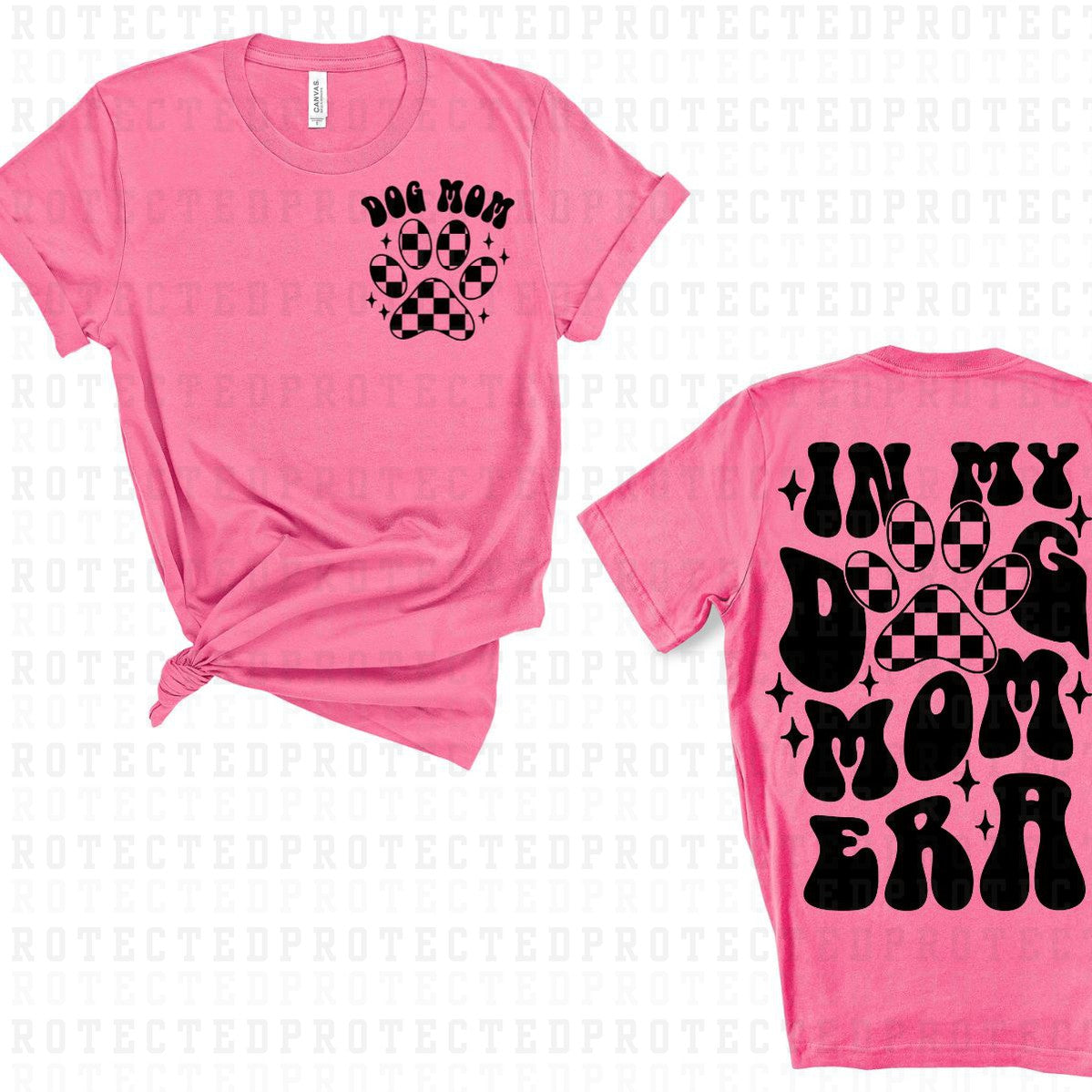 DOG MOM ERA (SINGLE COLOR/POCKET+BACK) - DTF TRANSFER