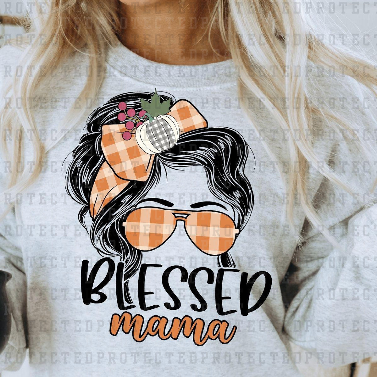 BLESSED MAMA - DTF TRANSFER