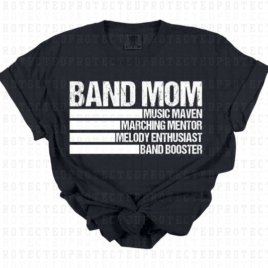 BAND MOM *SINGLE COLOR* - DTF TRANSFER