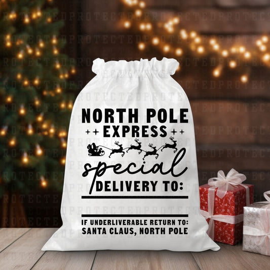 NORTH POLE EXPRESS *SINGLE COLOR* - DTF TRANSFER