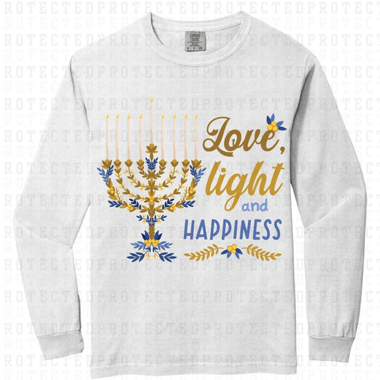 LOVE LIGHT AND HAPPINESS - DTF TRANSFER