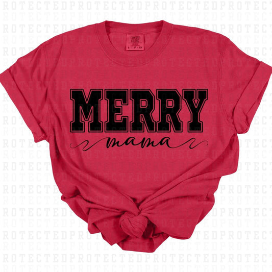 MERRY MAMA *SINGLE COLOR* - DTF TRANSFER