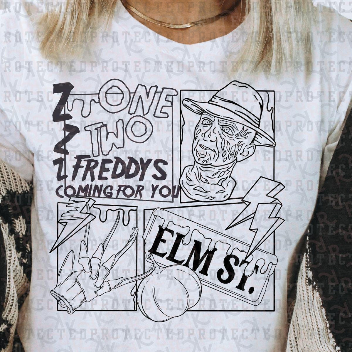 FREDDYS COMING FOR YOU *SINGLE COLOR* - DTF TRANSFER