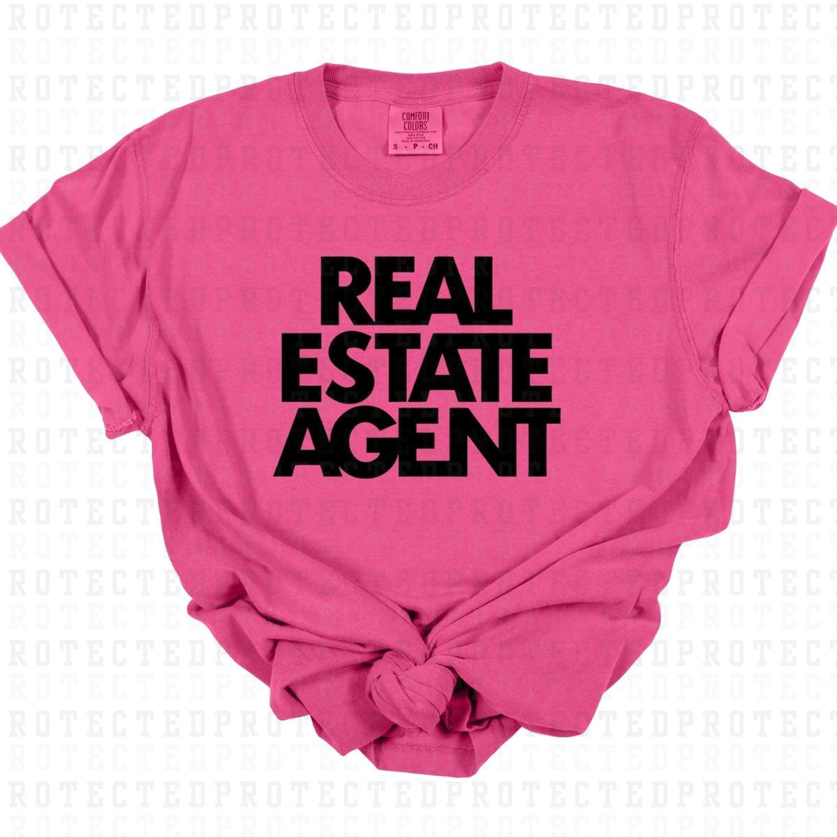 REAL ESTATE AGENT *SINGLE COLOR* - DTF TRANSFER