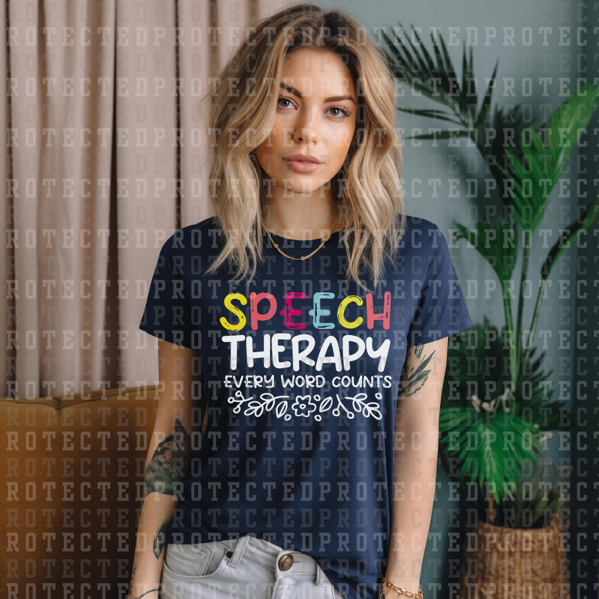 SPEECH THERAPY EVERY WORD COUNTS - DTF TRANSFER