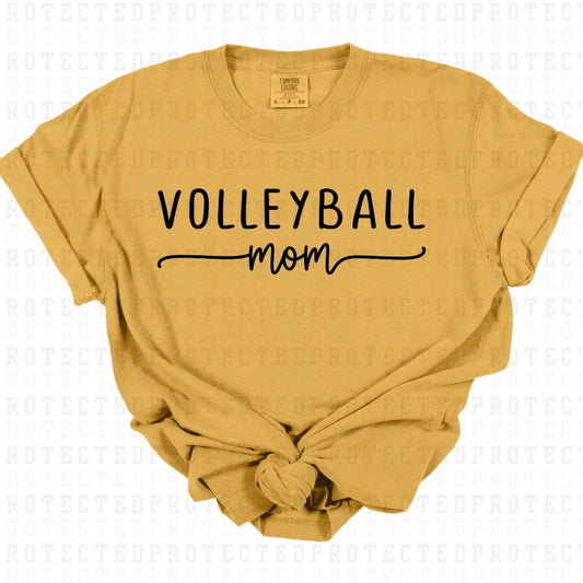 VOLLEYBALL MOM *BLACK - SINGLE COLOR* - DTF TRANSFER