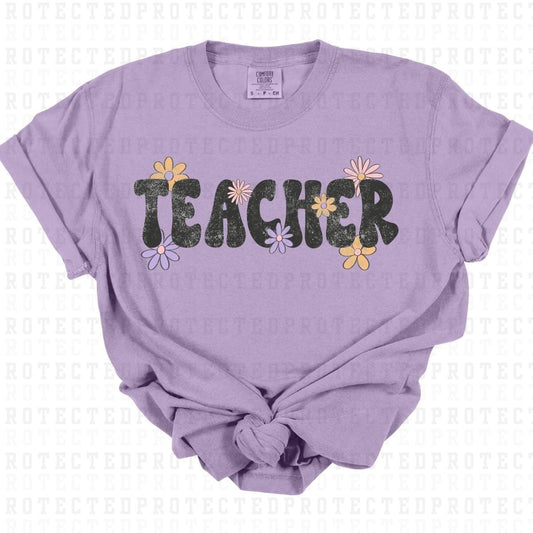 TEACHER *W/GRUNGE* - DTF TRANSFER