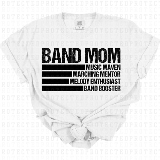 BAND MOM *SINGLE COLOR* - DTF TRANSFER