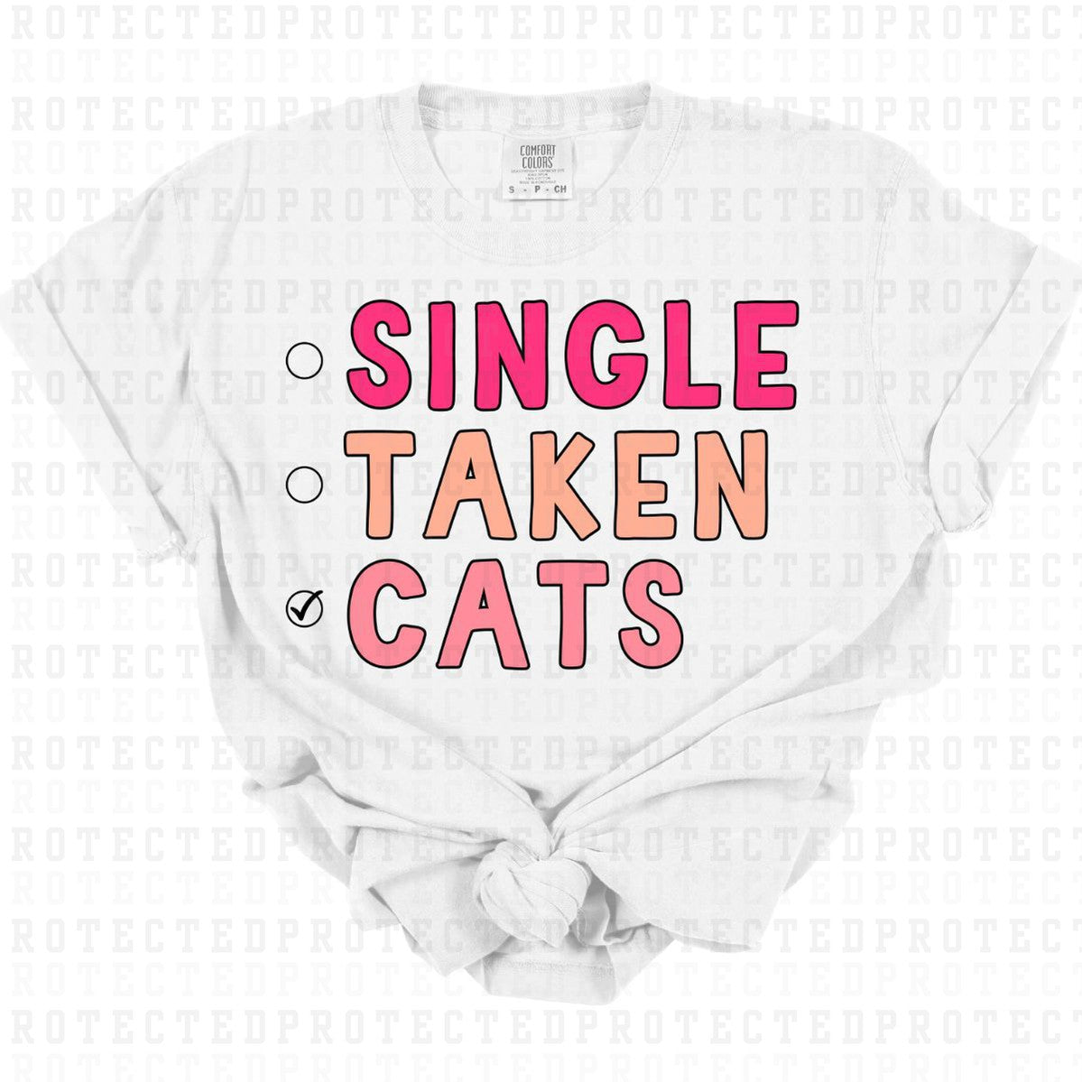 SINGLE TAKEN CATS - DTF TRANSFER