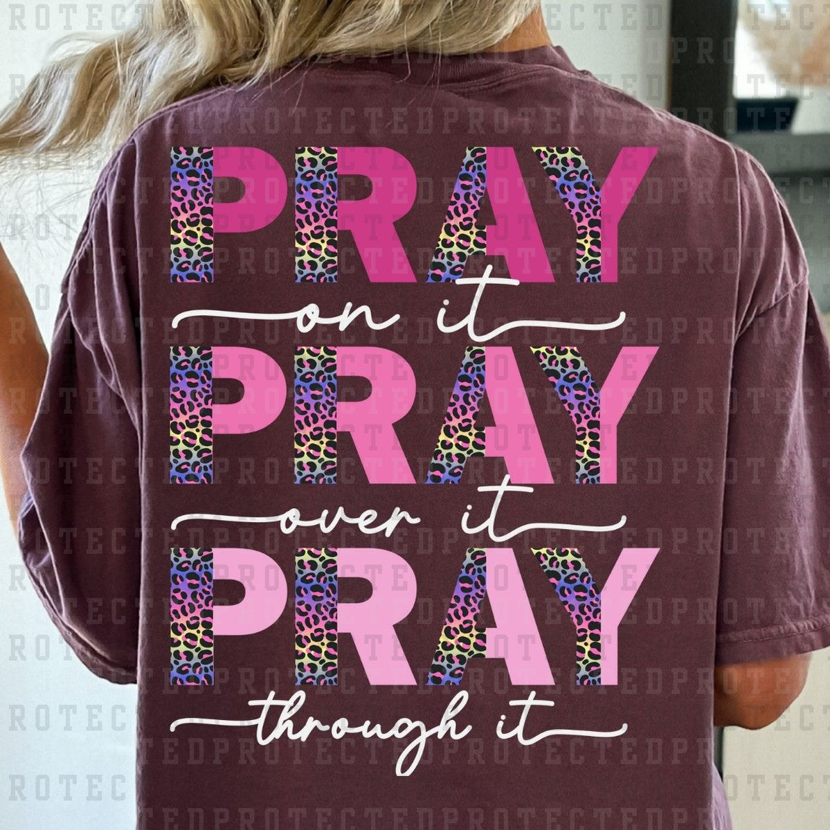 PRAY *WHITE FONT* - DTF TRANSFER