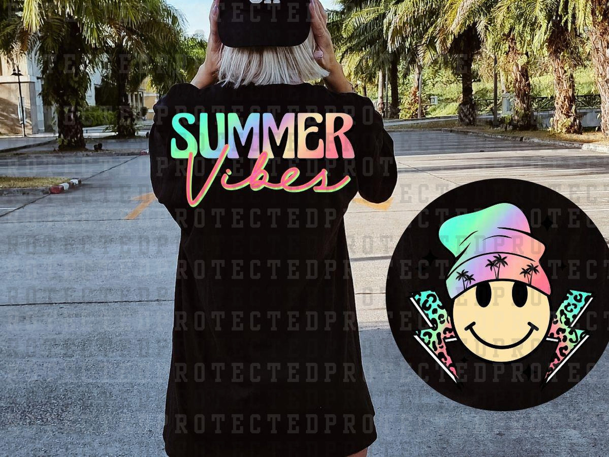 SUMMER VIBES (POCKET/BACK) - DTF TRANSFER