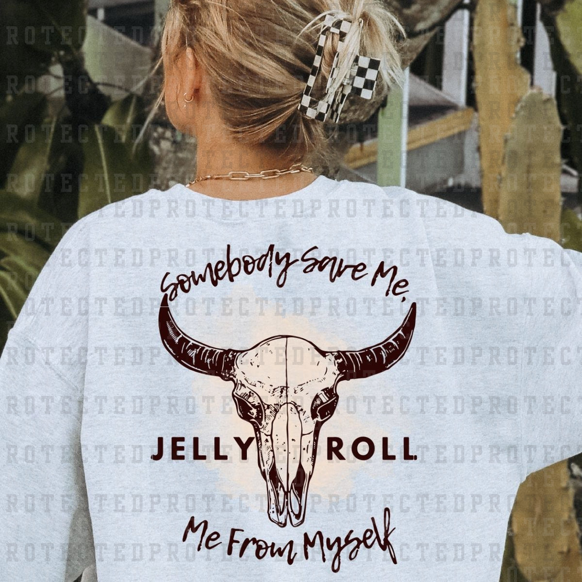 SOMEBODY SAVE ME, ME FROM MYSELF - JELLY ROLL - DTF TRANSFER