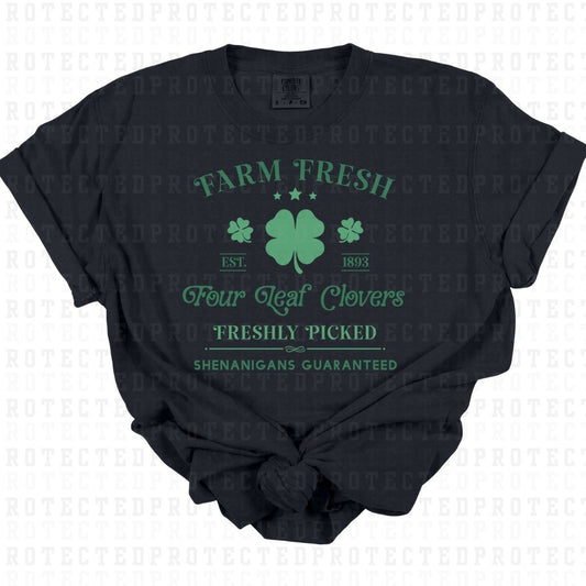 FARM FRESH FOUR LEAF CLOVERS - DTF TRANSFER