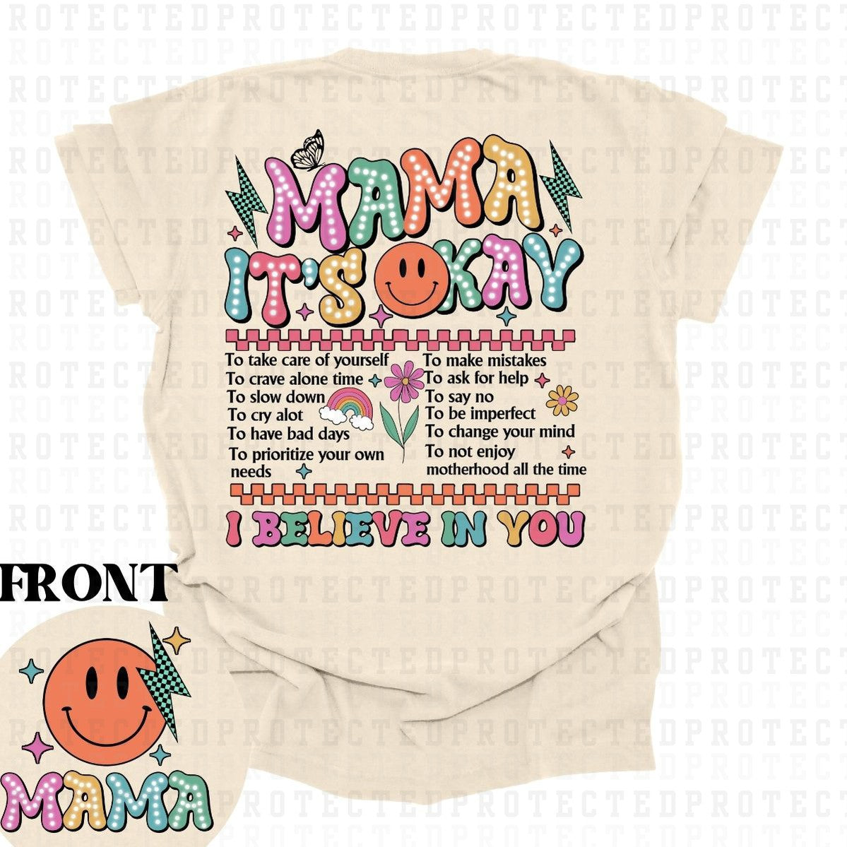 MAMA ITS OKAY (POCKET/BACK) - DTF TRANSFER