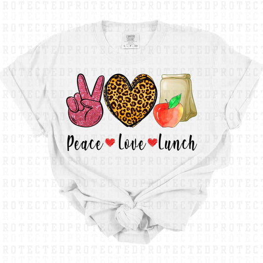 PEACE LOVE LUNCH - DTF TRANSFER