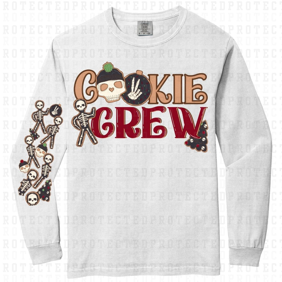 COOKIE CREW *SLEEVE DESIGN WILL COME IN 6"*(FULL FRONT/1 SLEEVE)- DTF TRANSFER