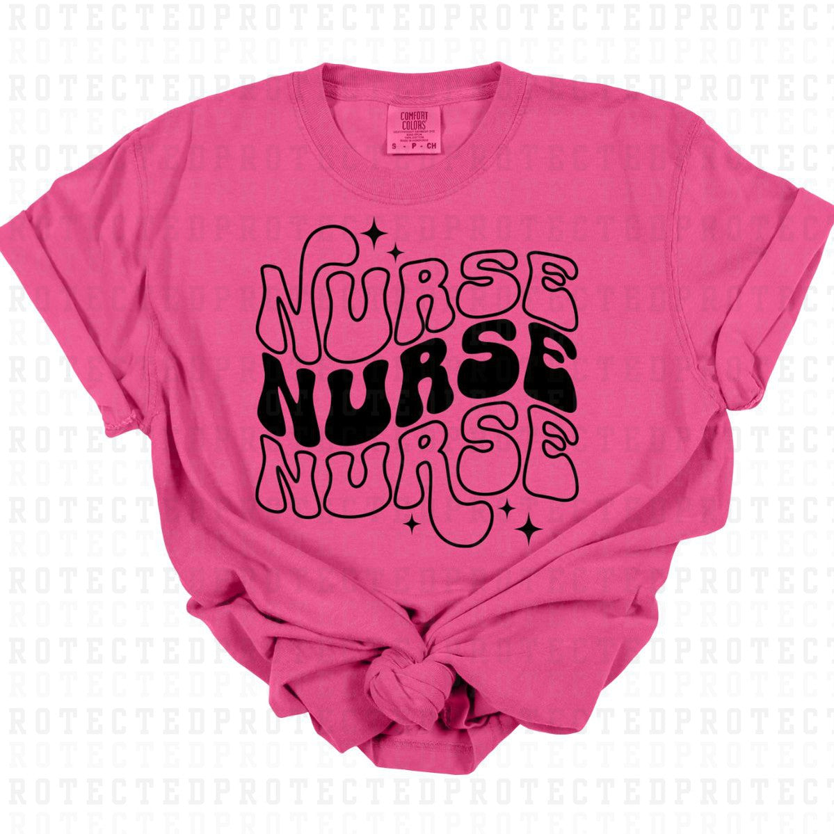 NURSE 3X *SINGLE COLOR* - DTF TRANSFER