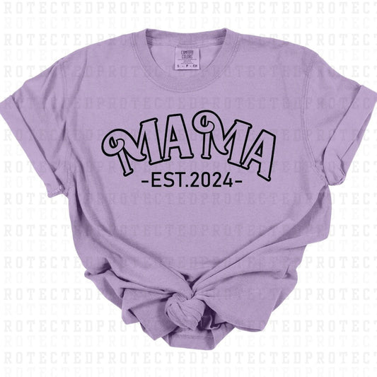 MAMA EST 2024 *SINGLE COLOR* - DTF TRANSFER