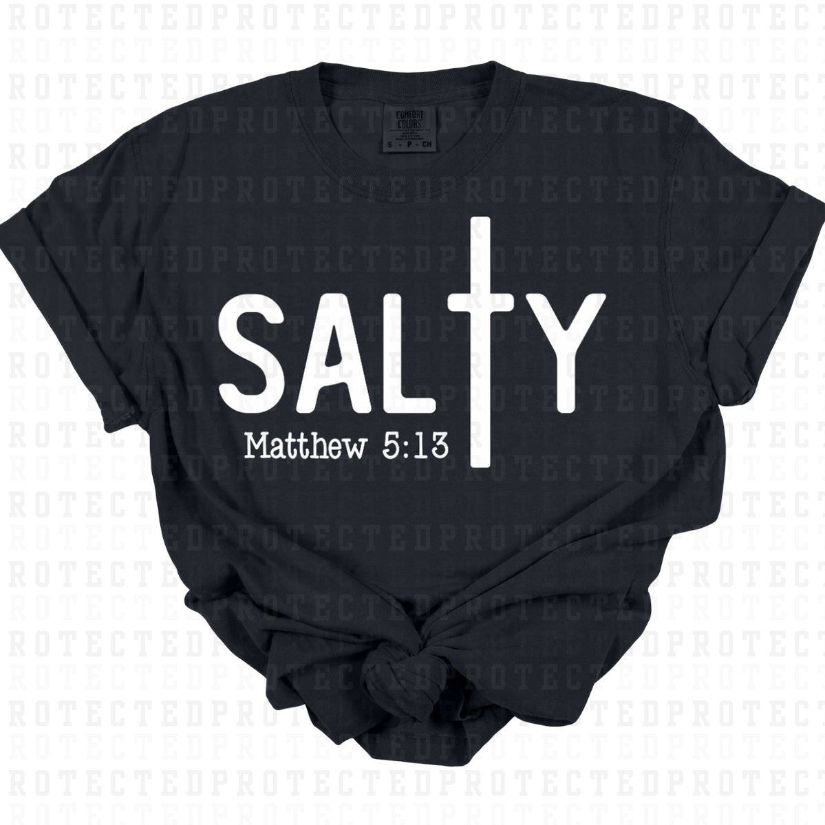 MATTHEW 5:13 *WHITE - SINGLE COLOR* - DTF TRANSFER