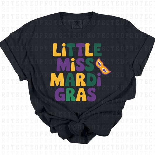 LITTLE MISS MARDI GRAS - DTF TRANSFER