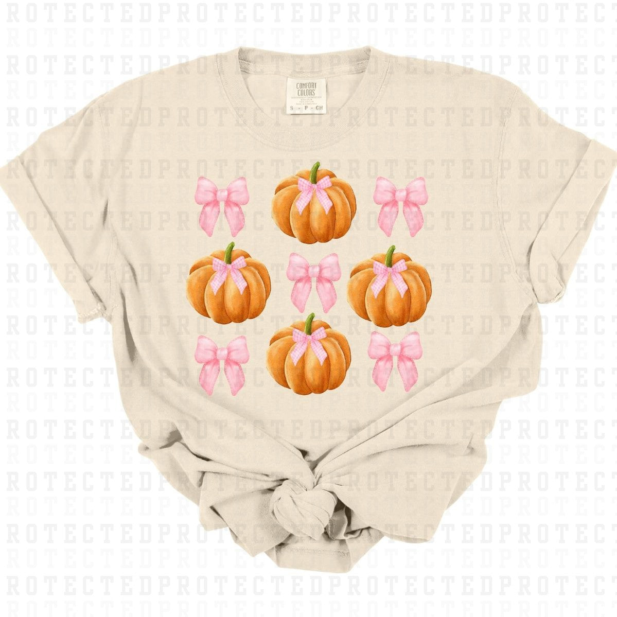 COQUETTE PINK BOW PUMPKINS - DTF TRANSFER