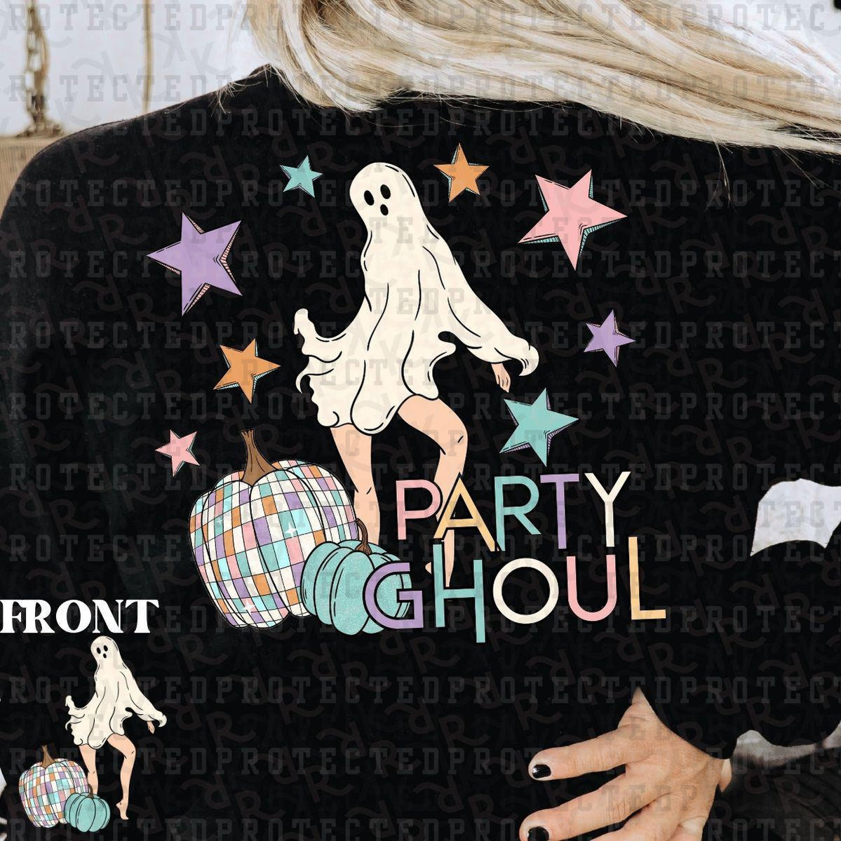 PARTY GHOUL (POCKET/BACK)- DTF TRANSFER