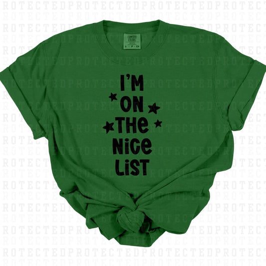 IM ON THE NICE LIST *SINGLE COLOR* - DTF TRANSFER