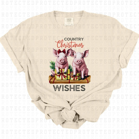 COUNTRY CHRISTMAS WISHES - DTF TRANSFER