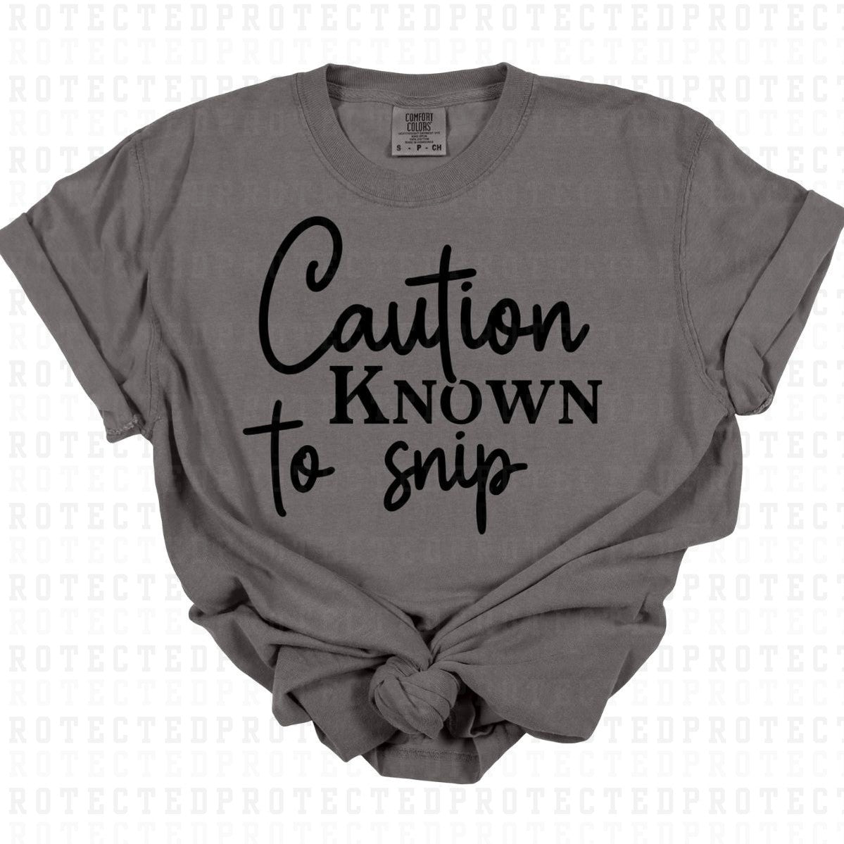 CAUTION *SINGLE COLOR* - DTF TRANSFER