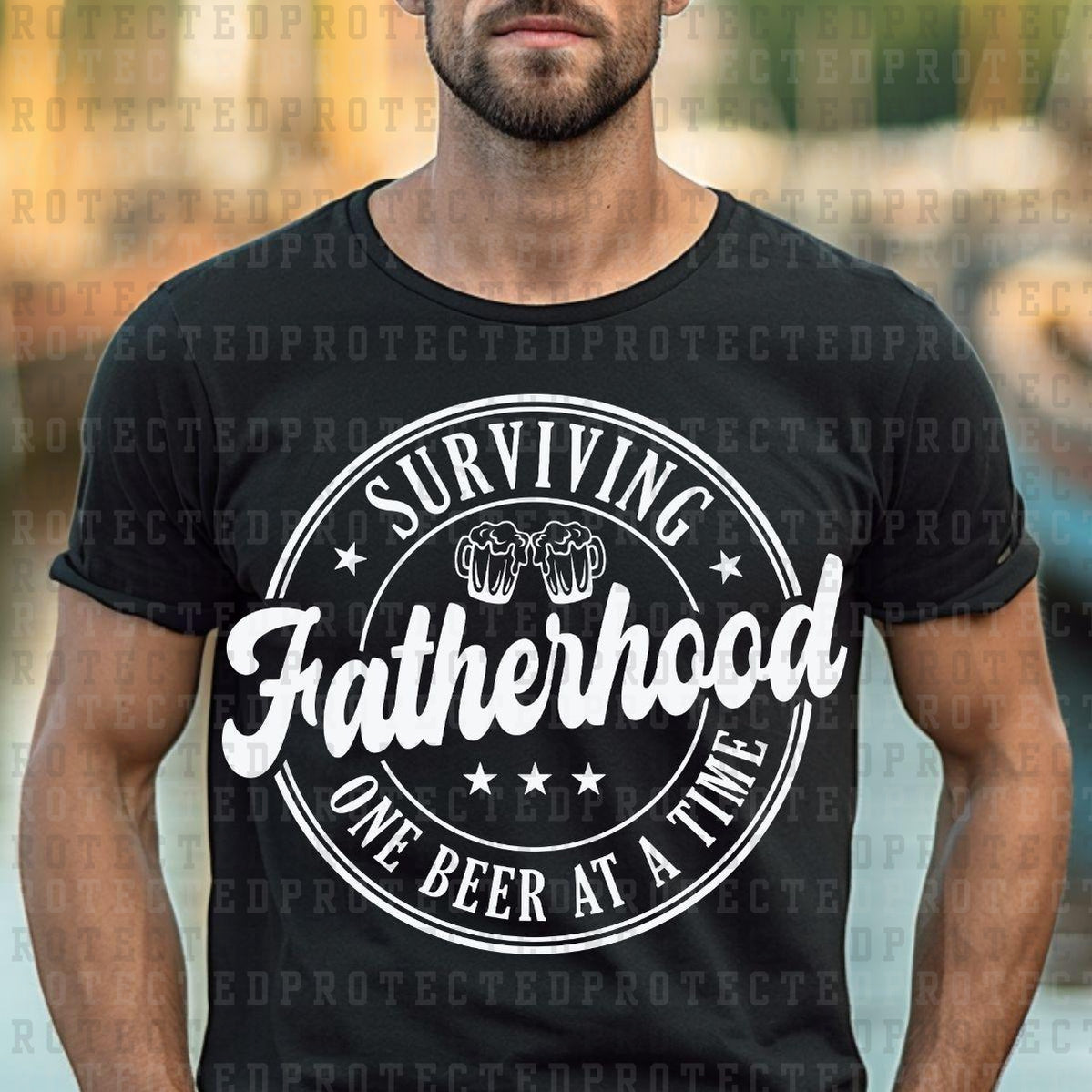 SURVIVING FATHERHOOD *SINGLE COLOR* - DTF TRANSFER