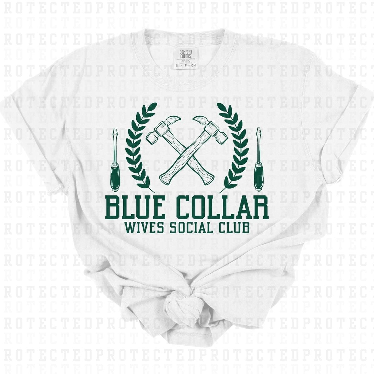 BLUE COLLAR WIVES *SINGLE COLOR* - DTF TRANSFER