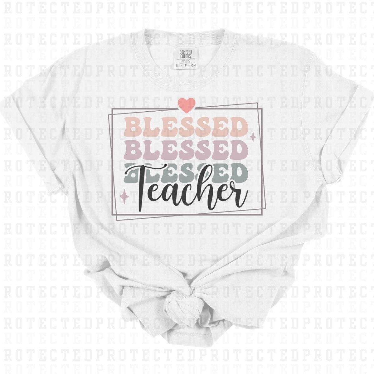 BLESSED TEACHER - DTF TRANSFER