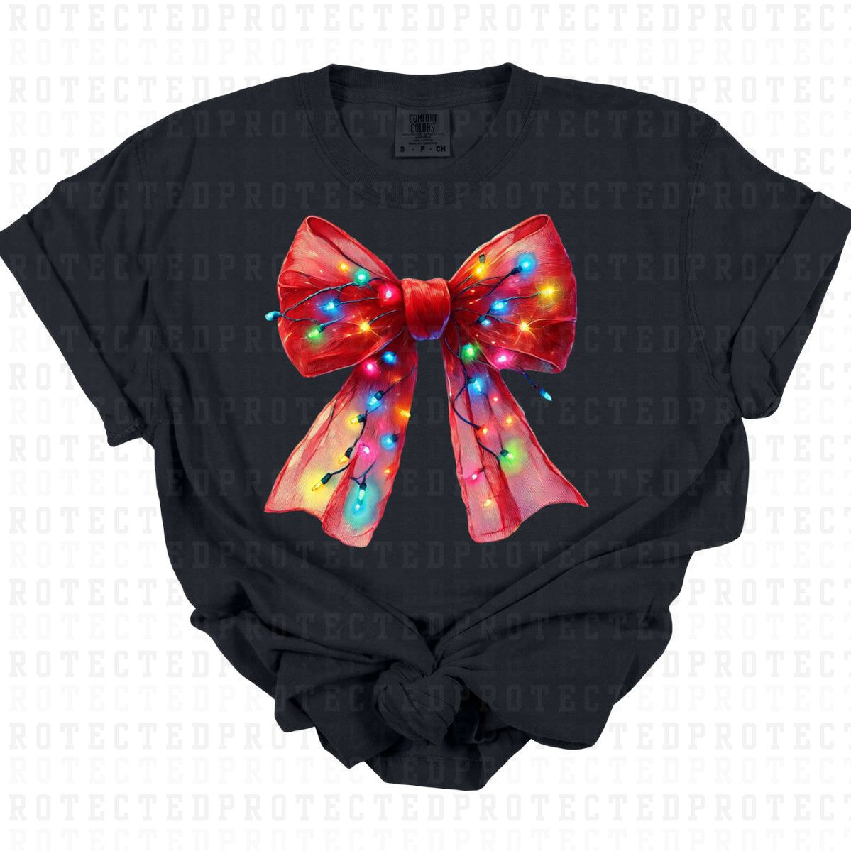 COQUETTE BOW WITH LIGHTS - DTF TRANSFER