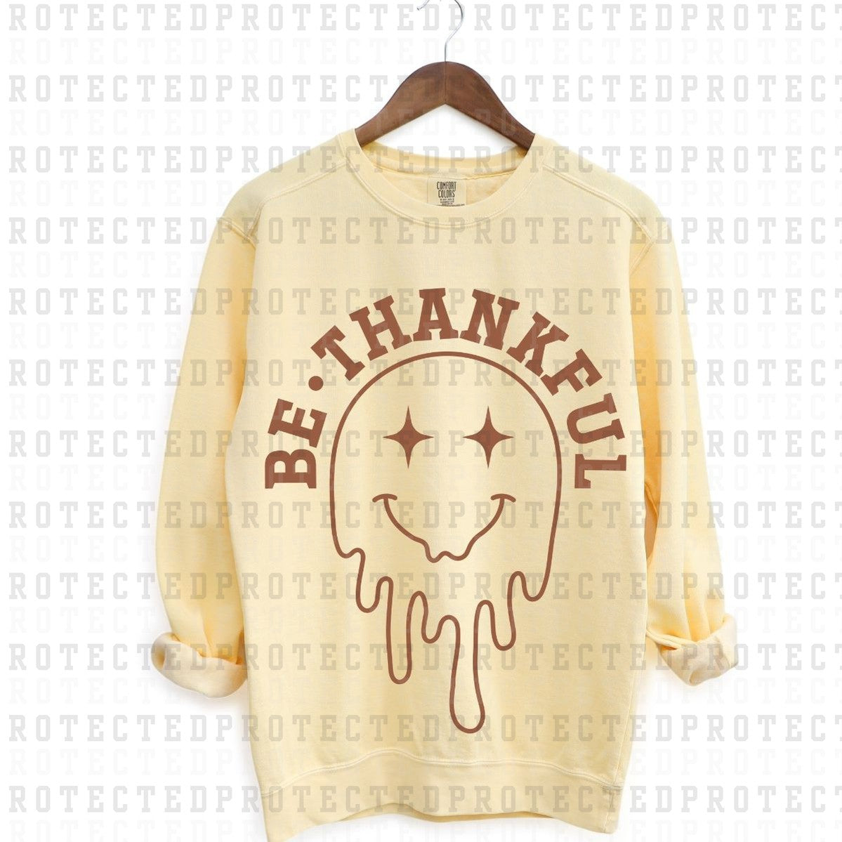 BE THANKFUL  *SINGLE COLOR* - DTF TRANSFER