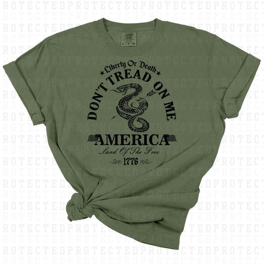 DONT TREAD ON ME *SINGLE COLOR* - DTF TRANSFER