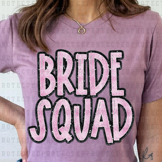 BRIDE SQUAD *FAUX SEQUIN* - DTF TRANSFER