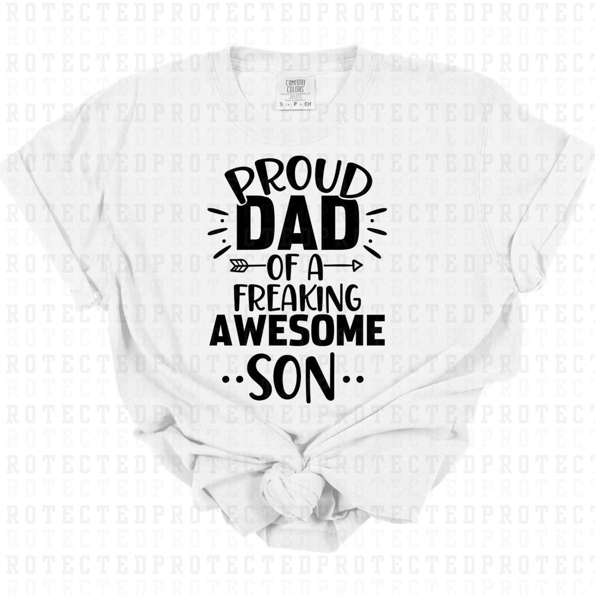 PROUD DAD SON *SINGLE COLOR* - DTF TRANSFER